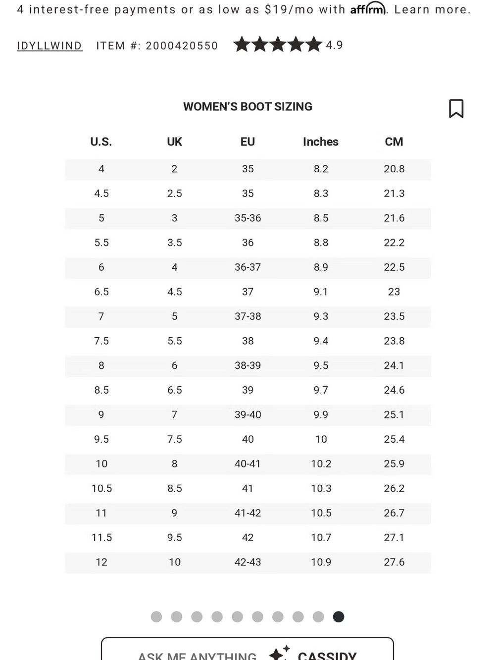 IDYLLWIND WOMEN'S CHARMED LIFE WESTERN BOOTS - ROUND TOE - Picture 4 of 11